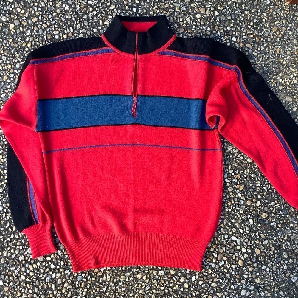 Vintage Meister retro mod hipster ski sweater